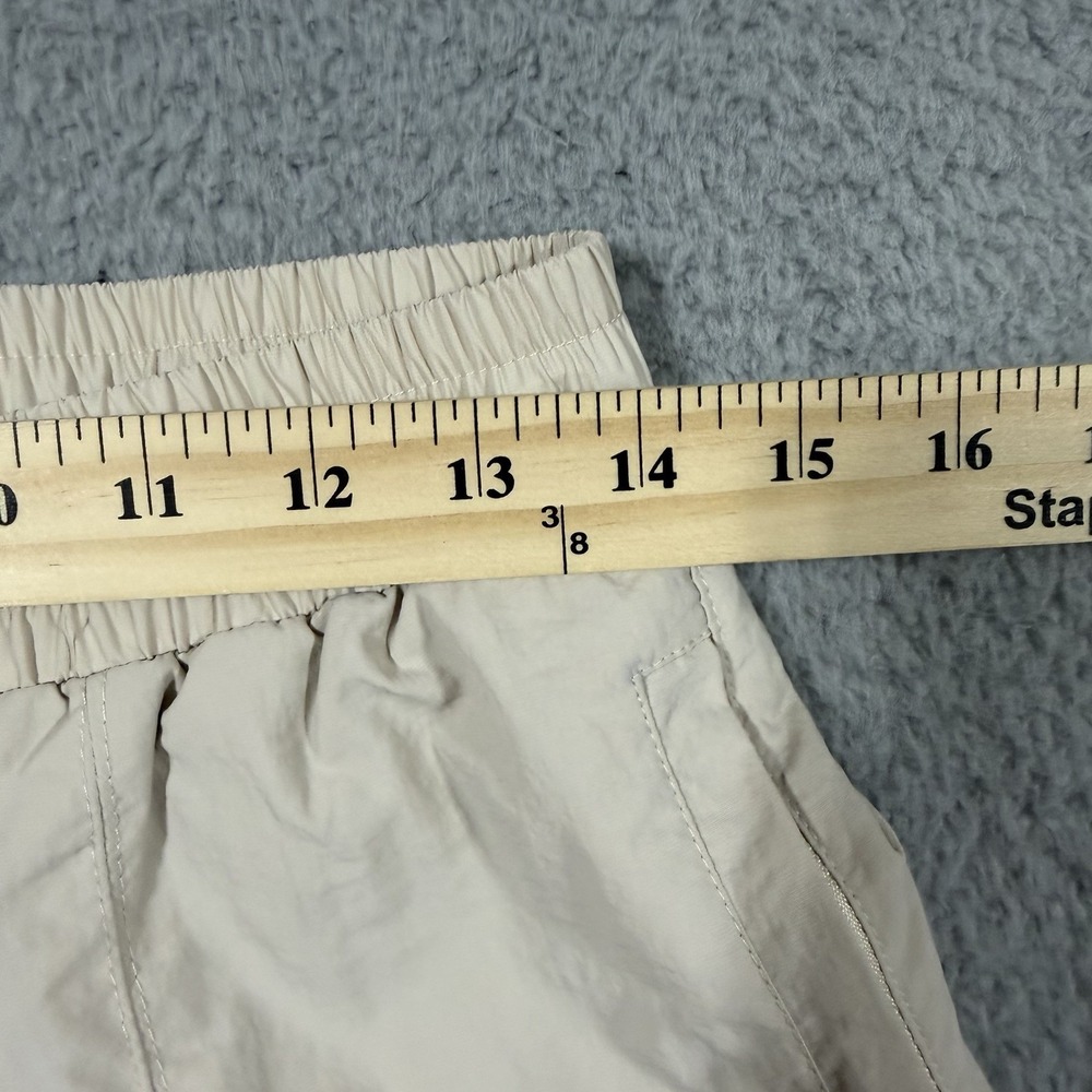 Wilo The Label Pants Womens Medium Beige Nylon Joggers Elastic Waist Cuffed - Picture 7 of 10